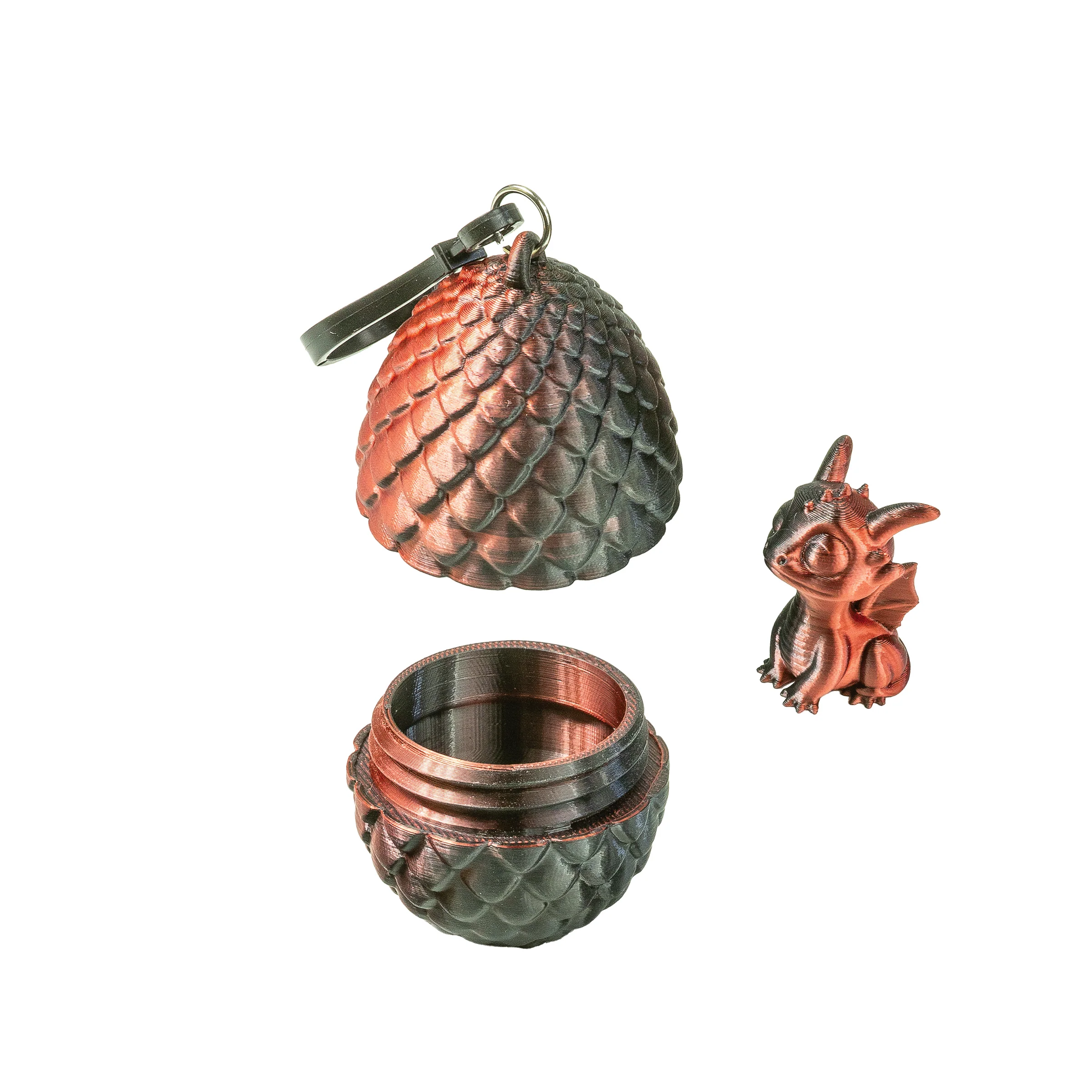 3D Printed Dragon Egg Keychains with Mini Dragon - Image 7