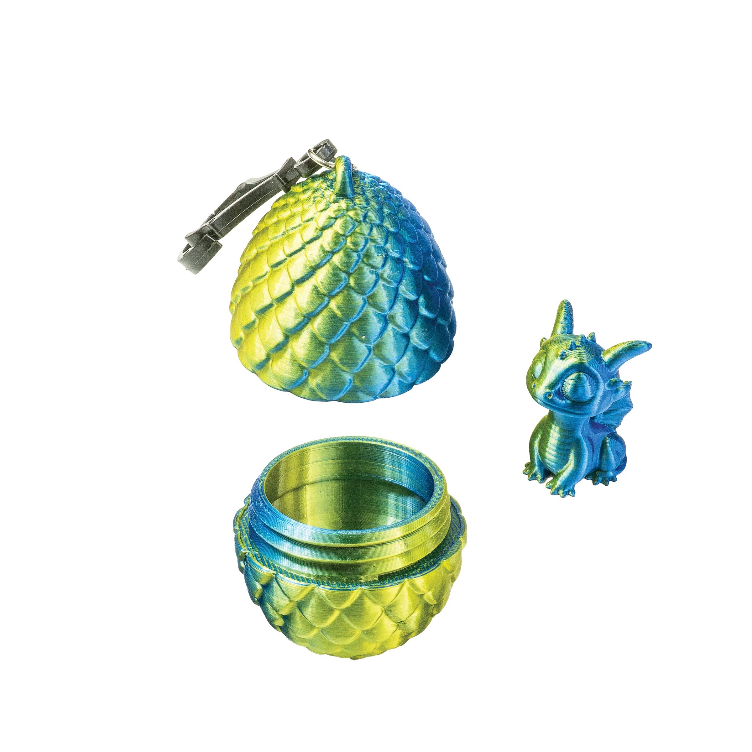3D Printed Dragon Egg Keychains with Mini Dragon - Image 8