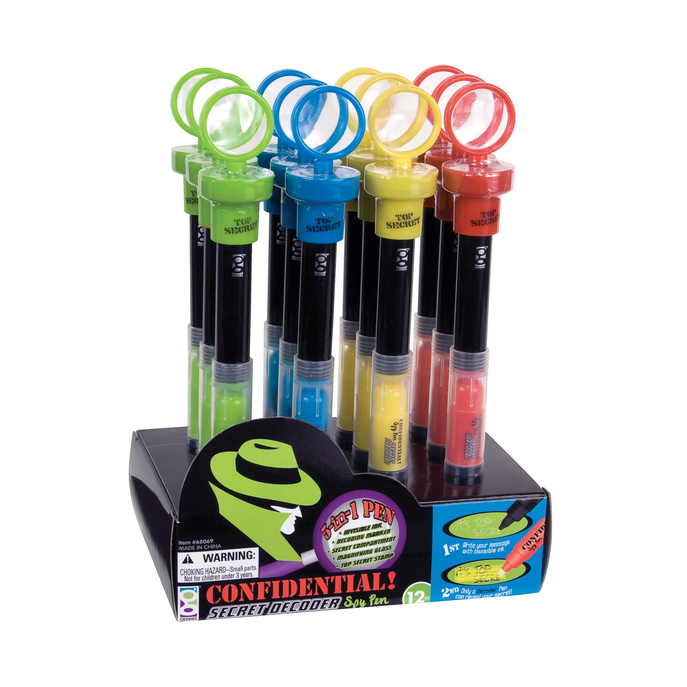 Confidential 5-in-1 Spy Pens - 12 per display - Image 2