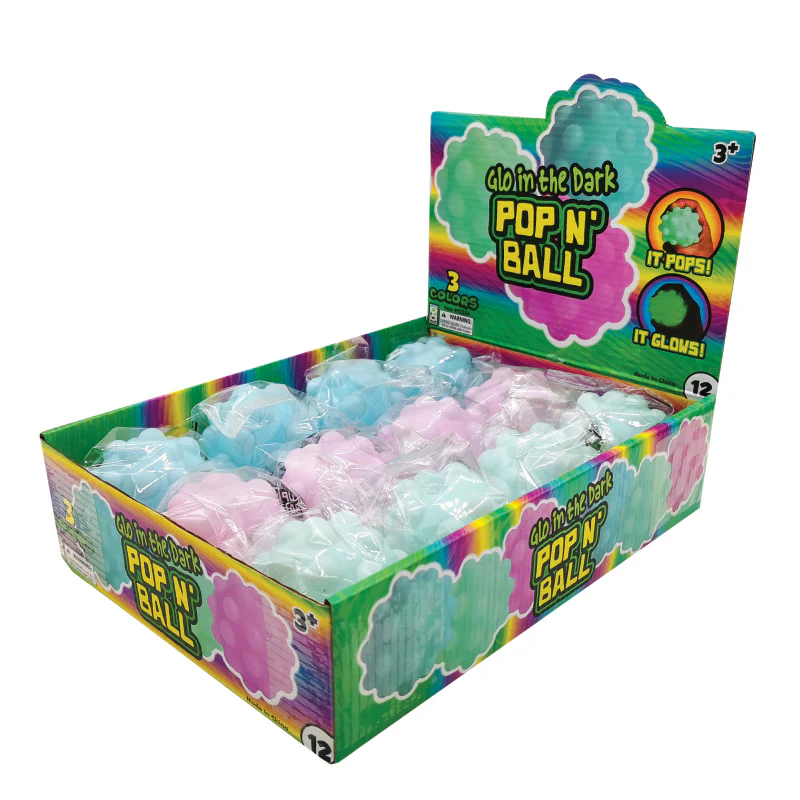 Glow In The Dark Pop N Ball - 12 per display - Image 5
