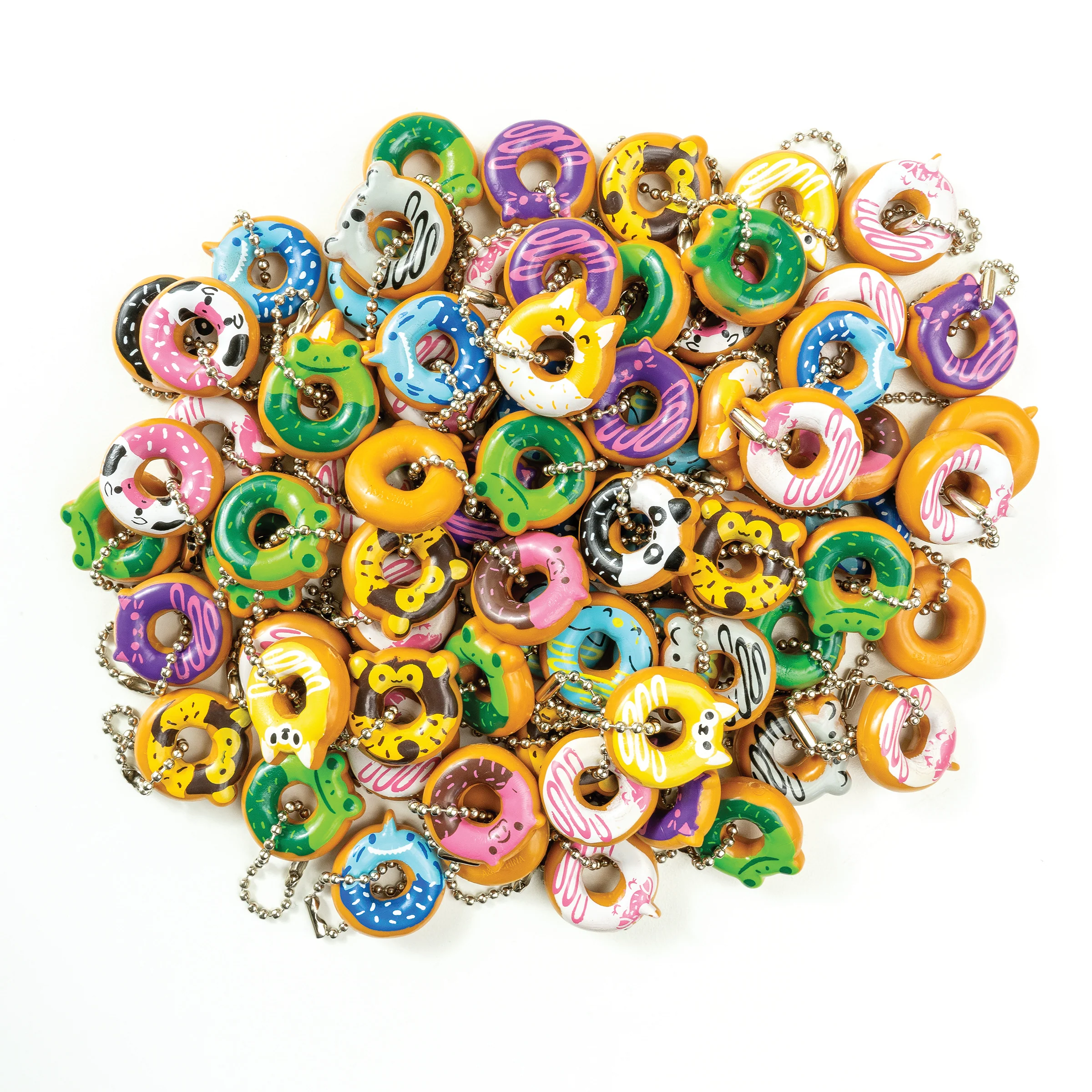 I Love Donuts: Animals Keychain Necklace Assortment - 100 per bag - Image 17