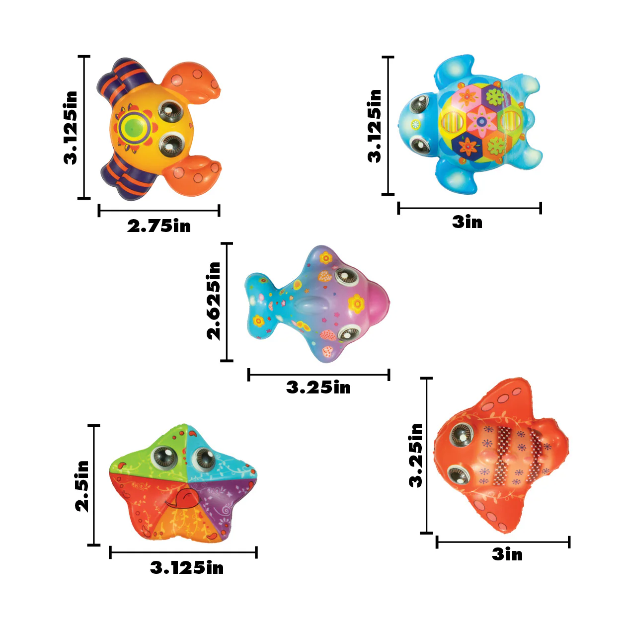 Mini Sea Animal Squishy Toy - 24 per bag - Image 9
