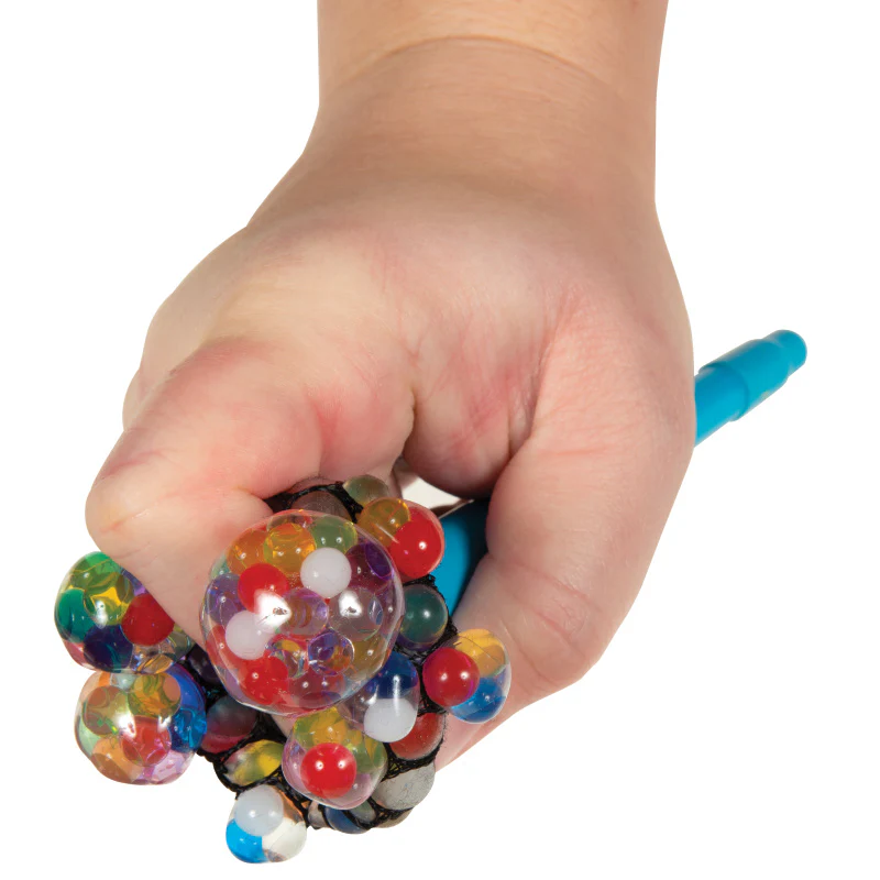Rainbow Mesh Ball Pens - 12 per display - Image 3