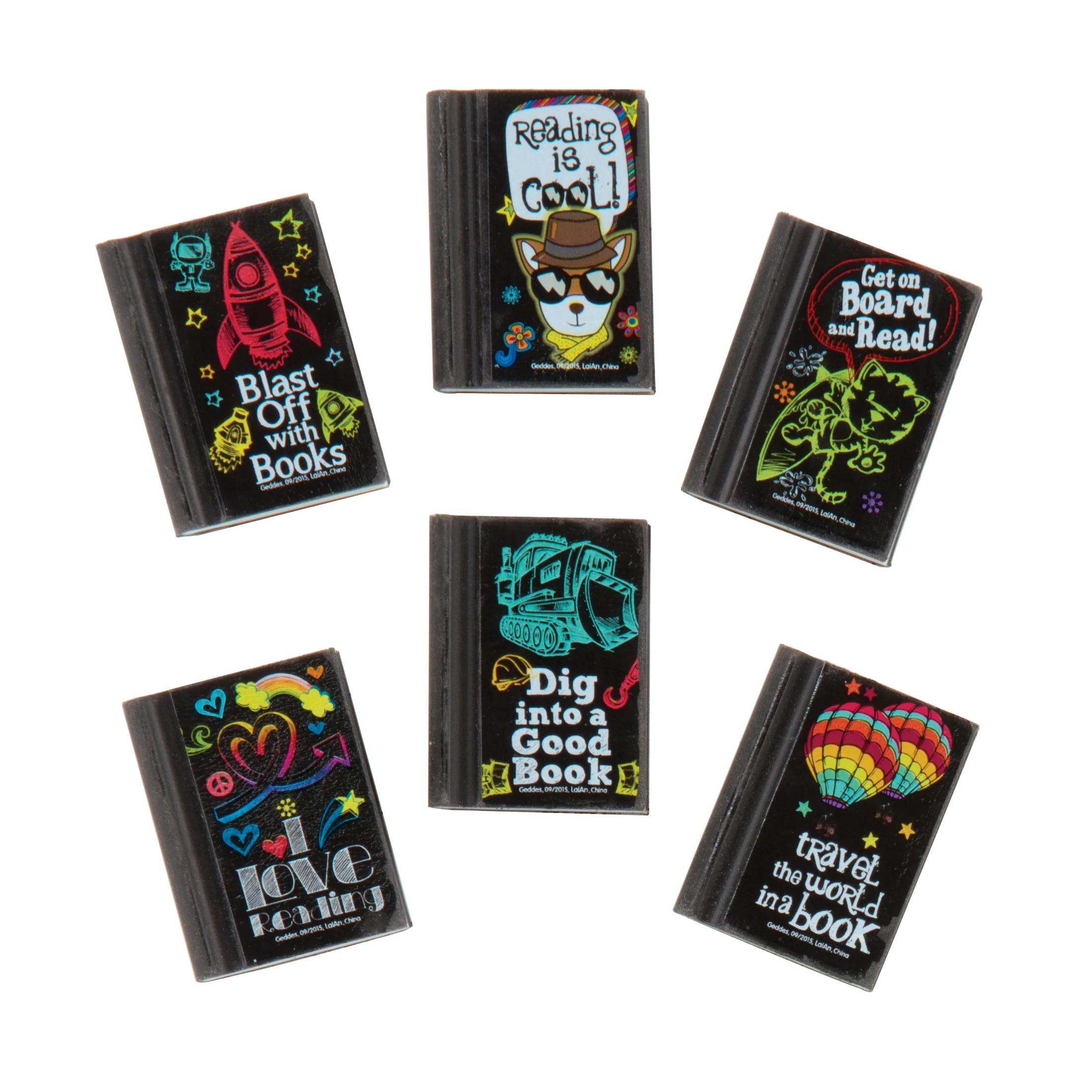 Reading Rocks! Erasers - 48 per box - Image 2