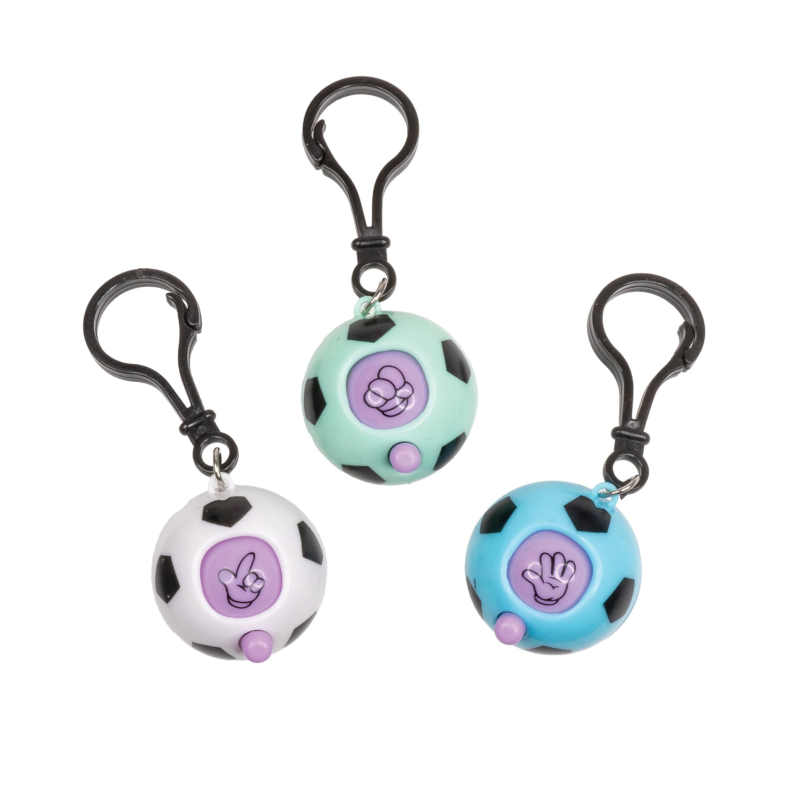 Rock, Paper, Scissors, Dynamite Soccer Ball Keychain - 24 per bag - Image 4