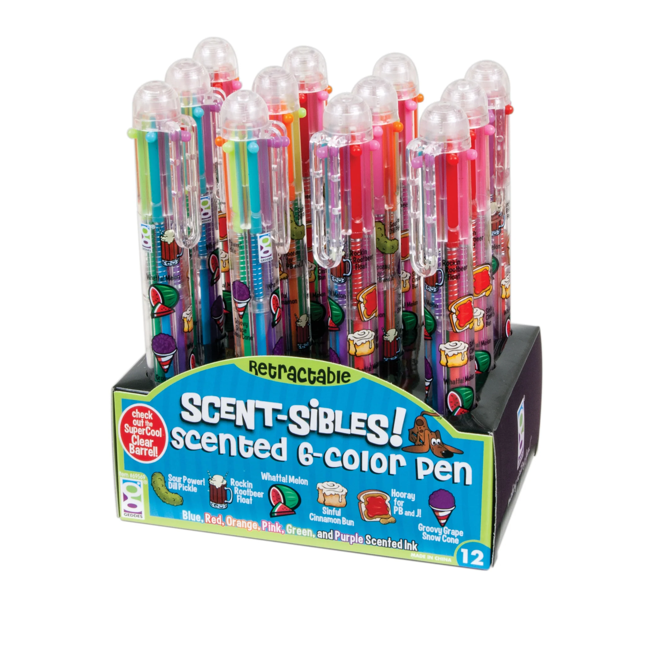 Scent-sibles Scented 6-Color Pens - Image 2