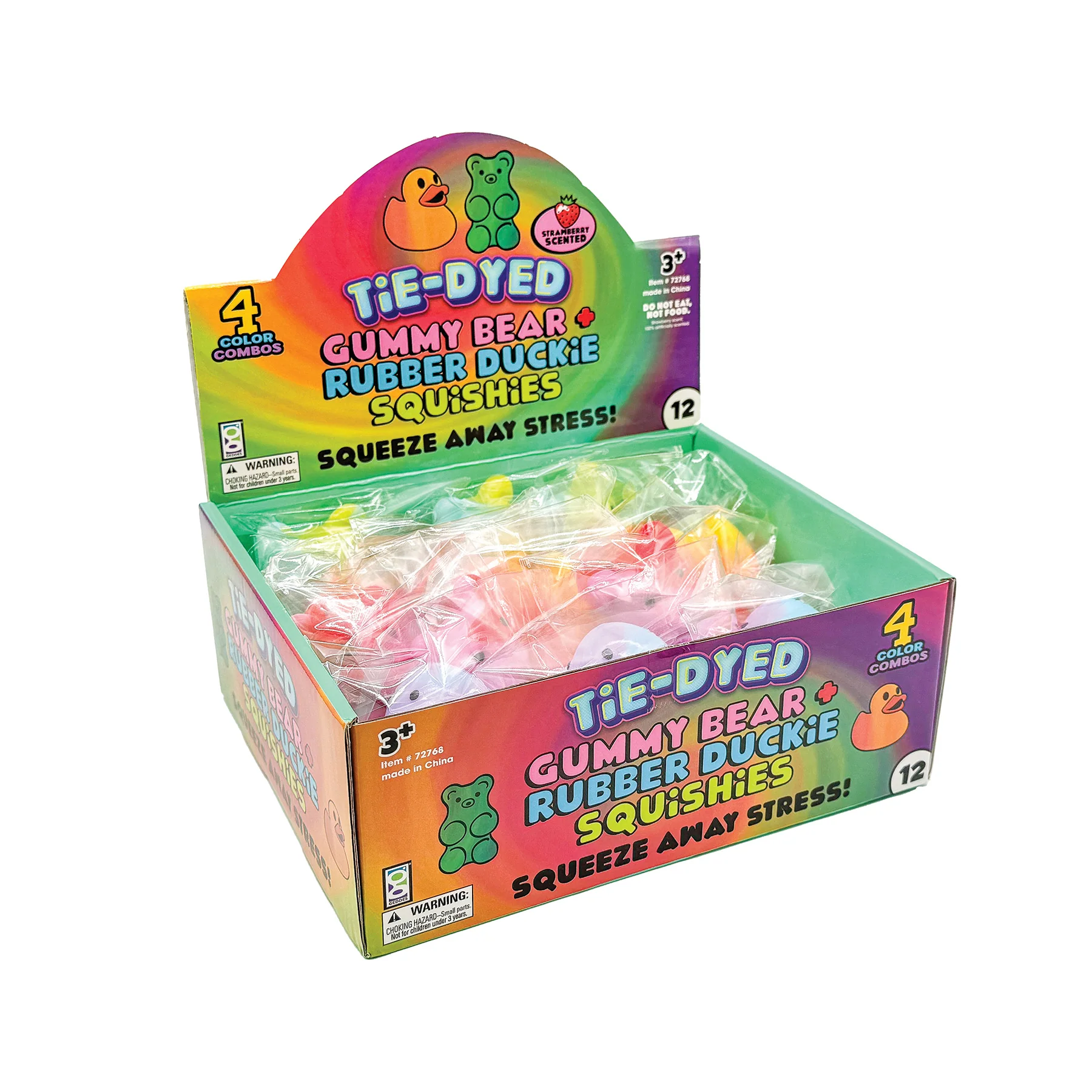 Scented Tie-Dyed Squishy Gummy Bear and Duckie Toys - Image 11