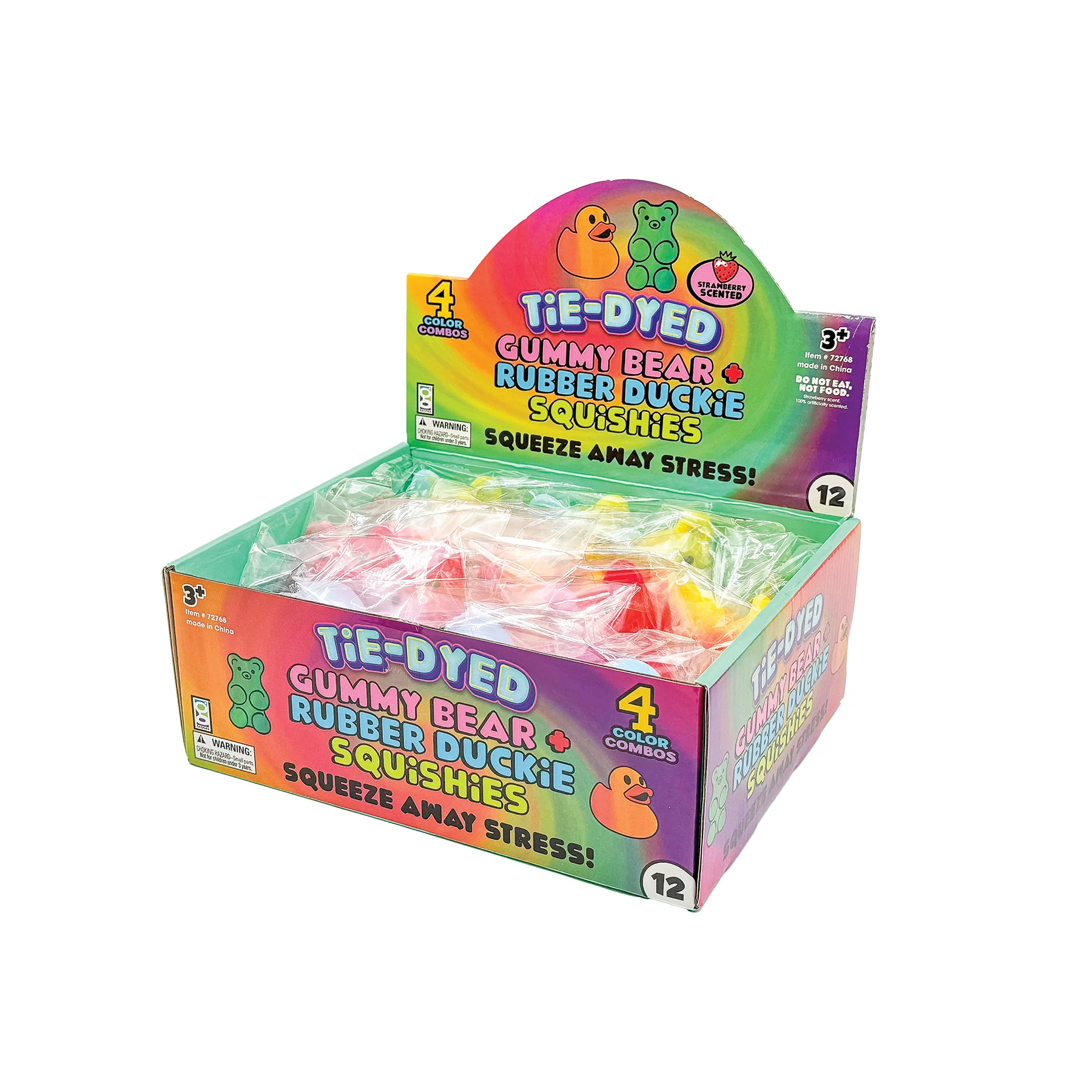 Scented Tie-Dyed Squishy Gummy Bear and Duckie Toys - Image 12