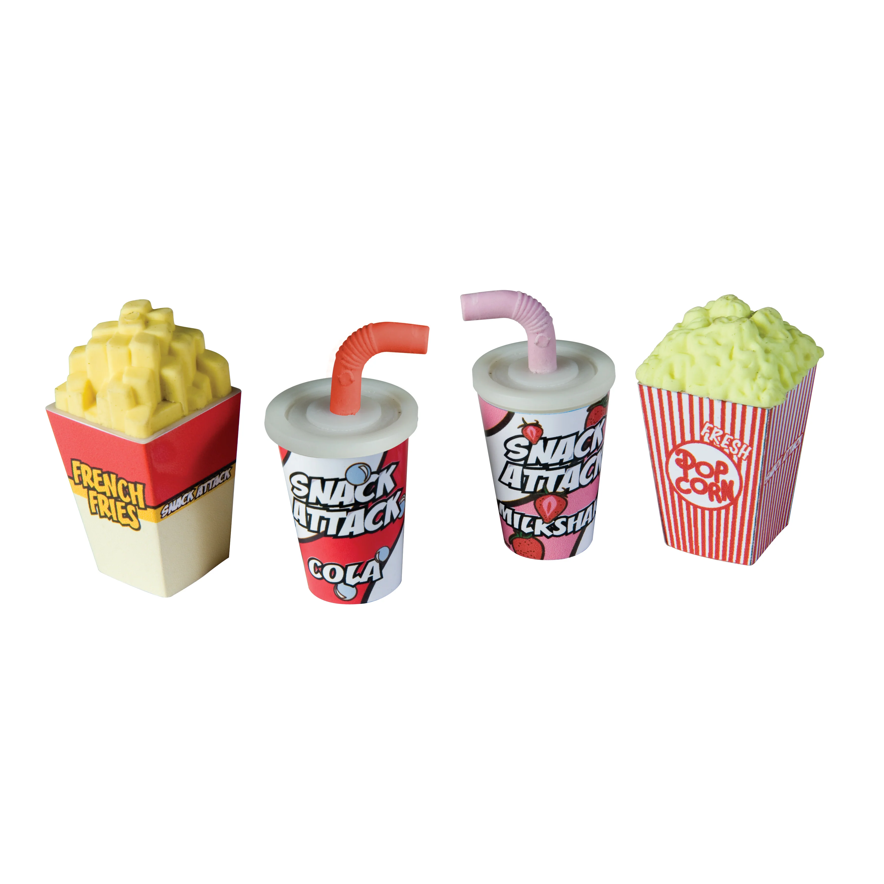 Snack Attack Scented Pencil Sharpener and Eraser