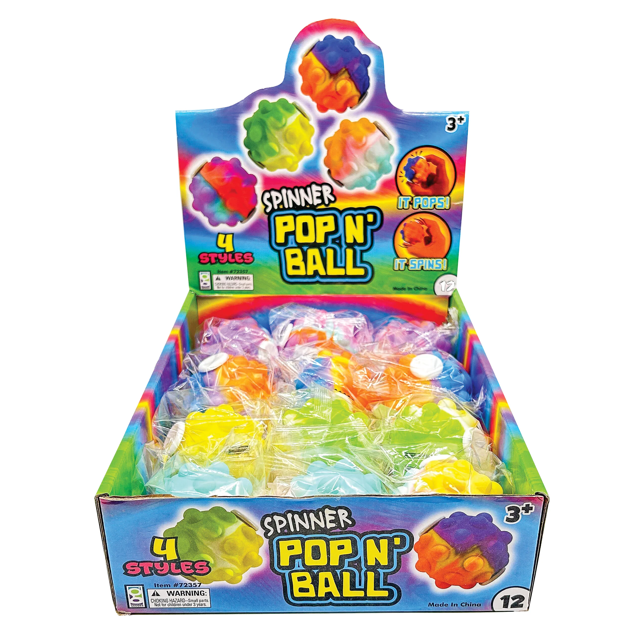 Spinner Pop ‘N’ Balls - 12 per display - Image 4