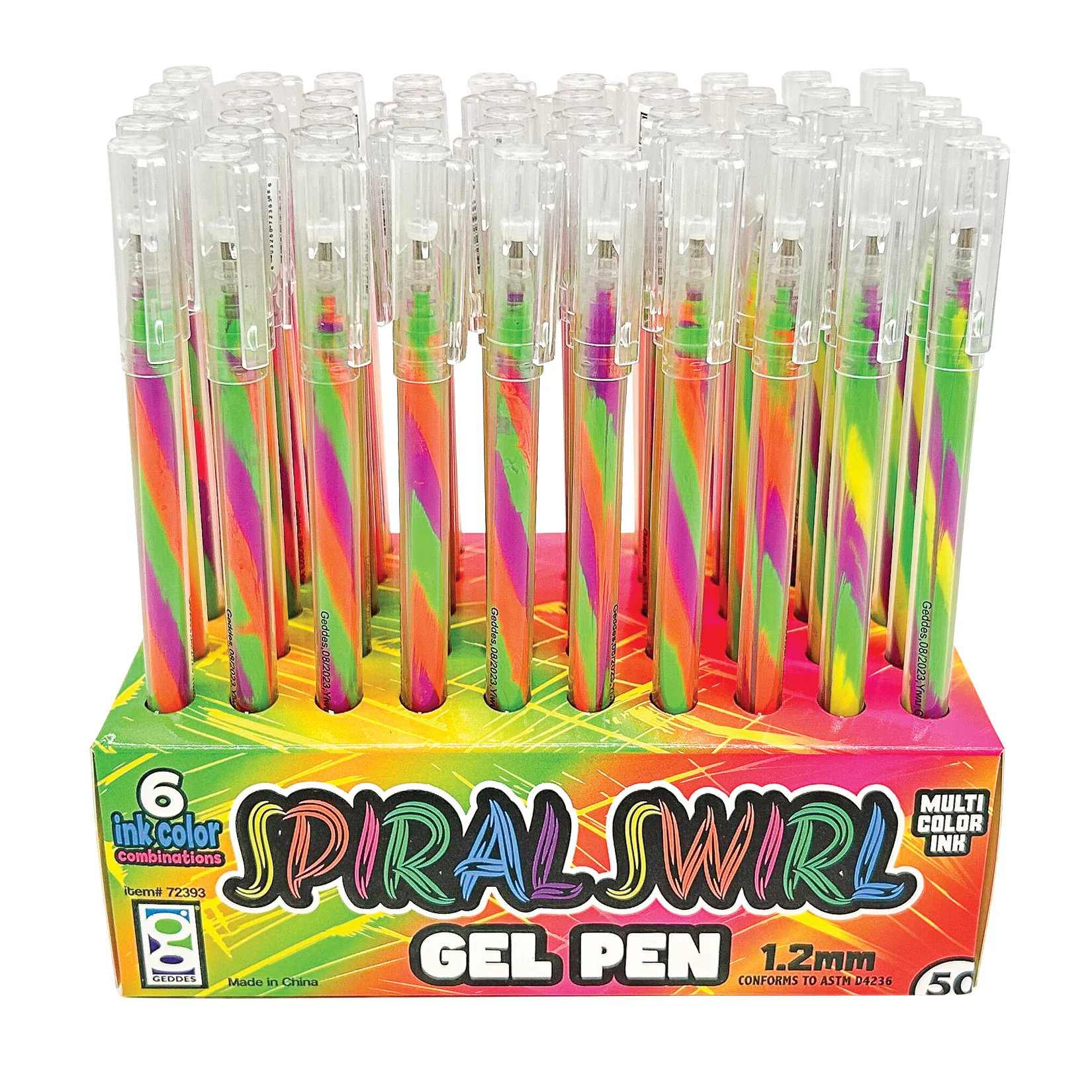 Spiral Swirl Gel Pens - 50 per display - Image 6