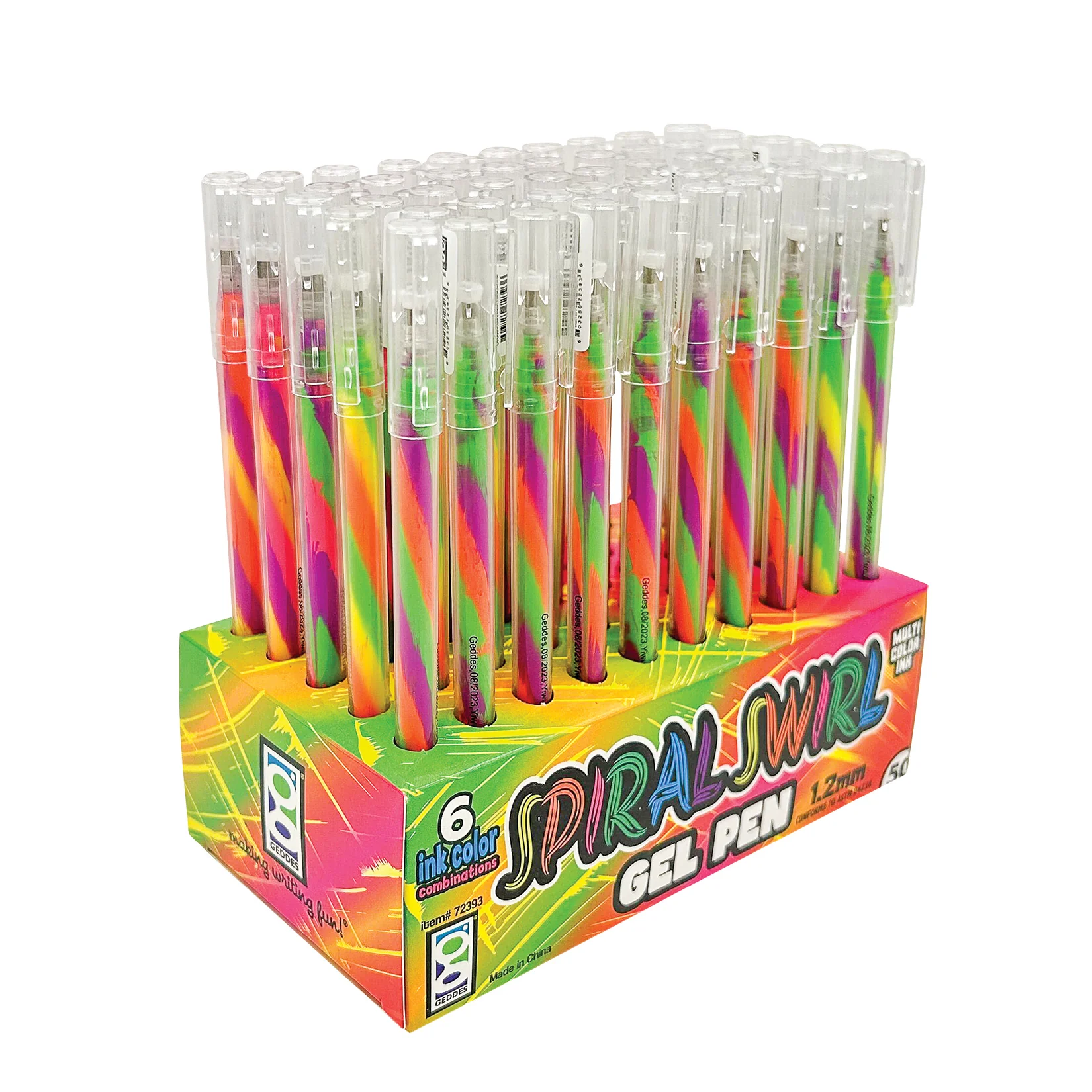Spiral Swirl Gel Pens - 50 per display - Image 8
