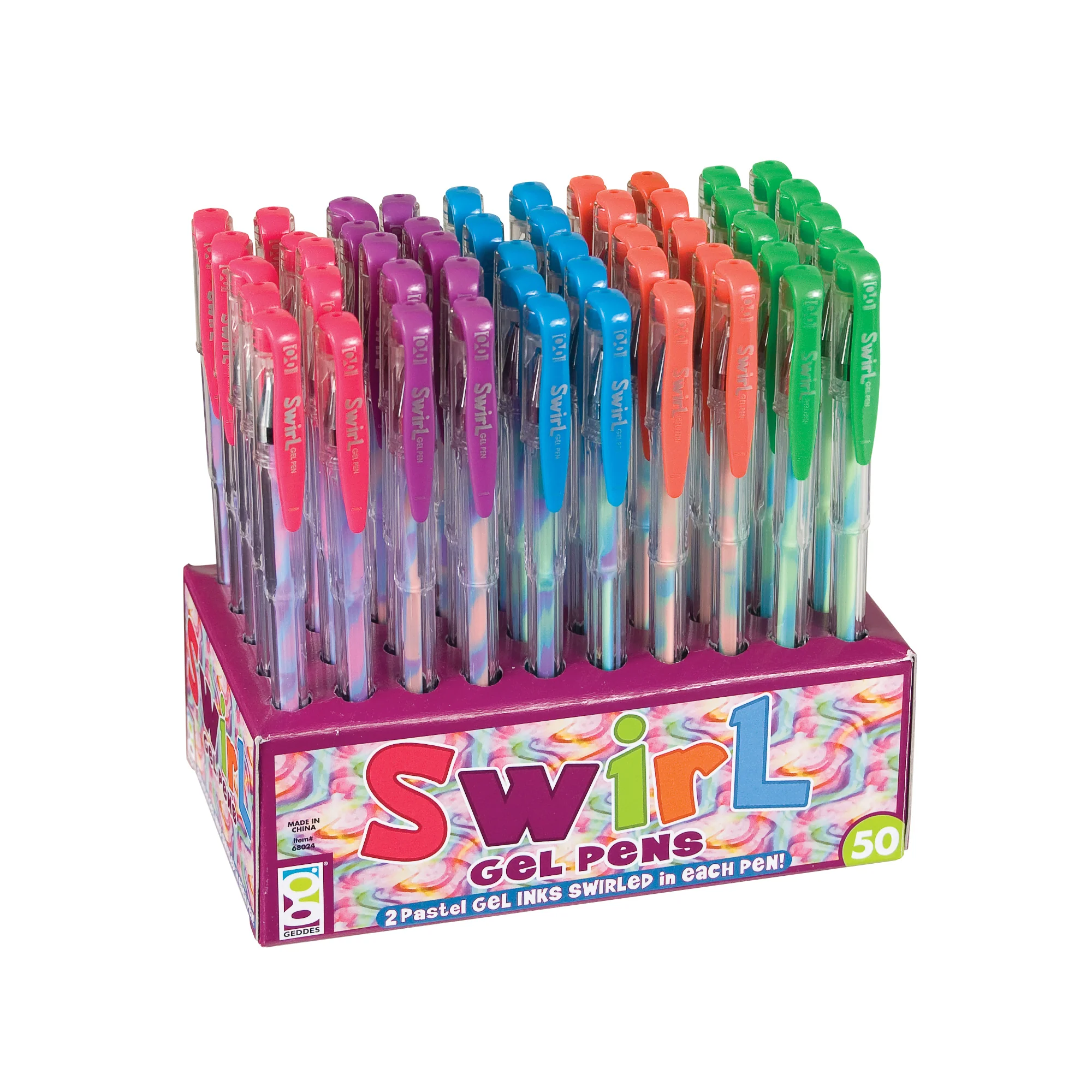 Swirl Gel Pens - 50 per display - Image 2