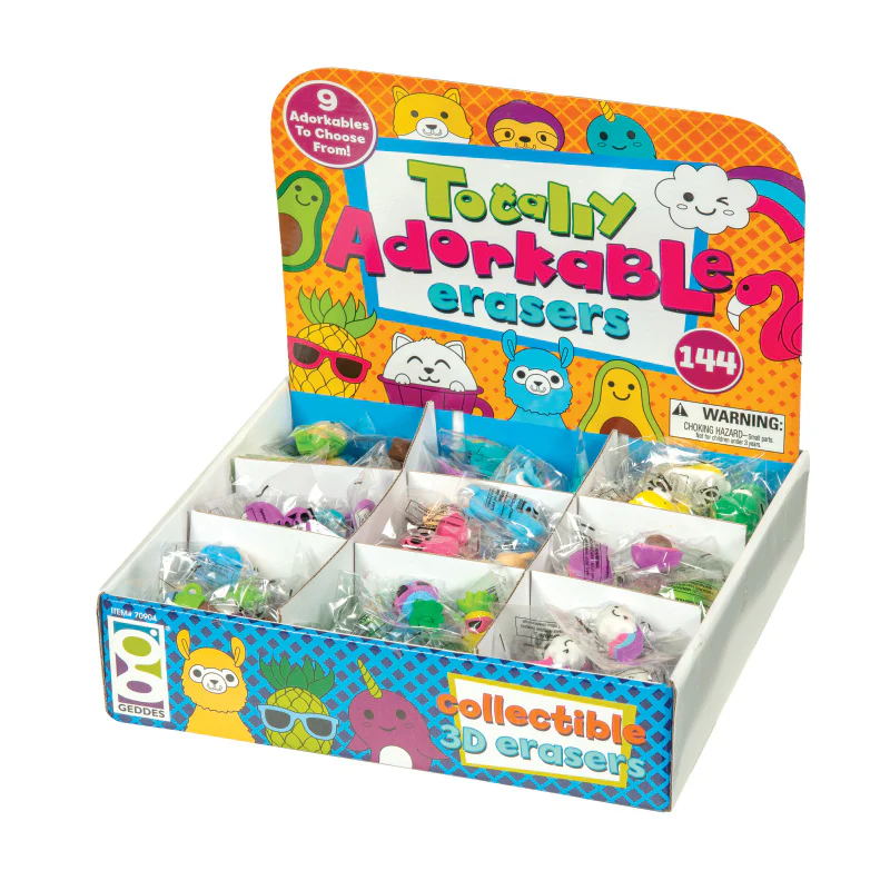 Totally Adorkable Erasers - 144 per Display - Image 15