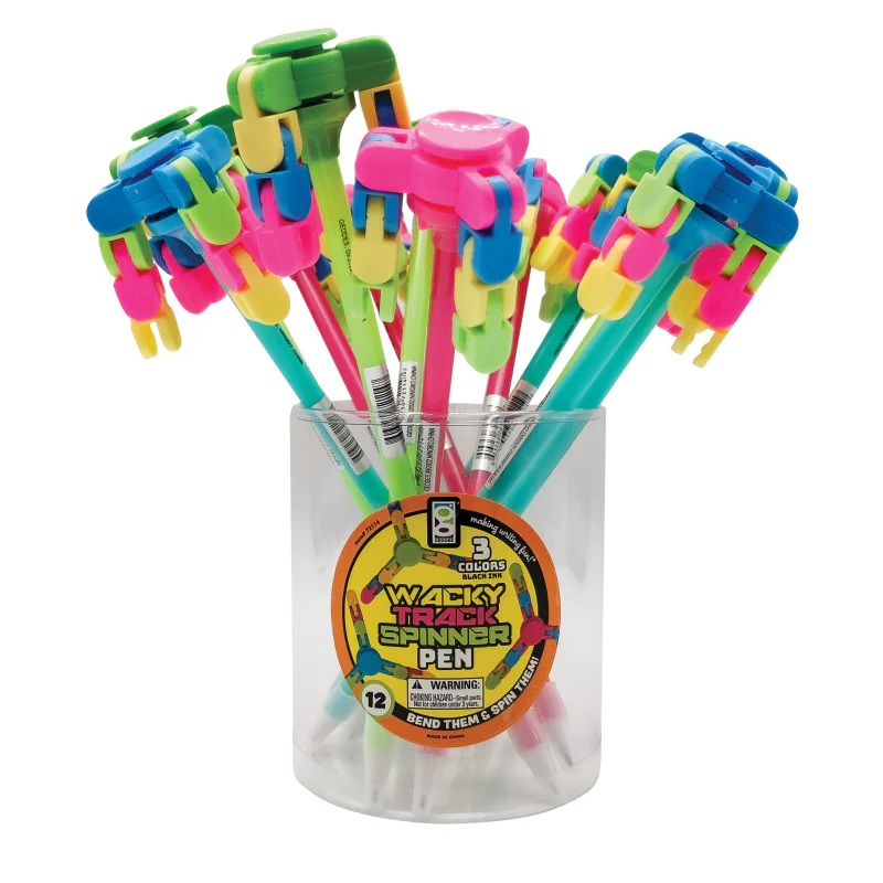 Wacky Track Spinner Pen - 12 per tub - Image 2