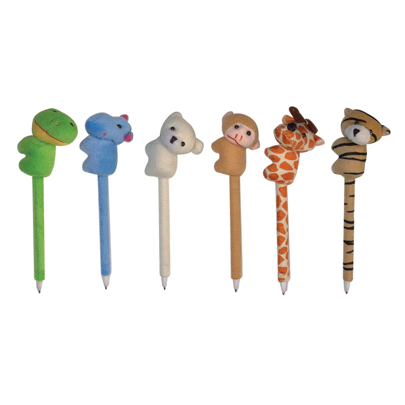 Wild Ones Cuddle Plush Pens - 18 per tub