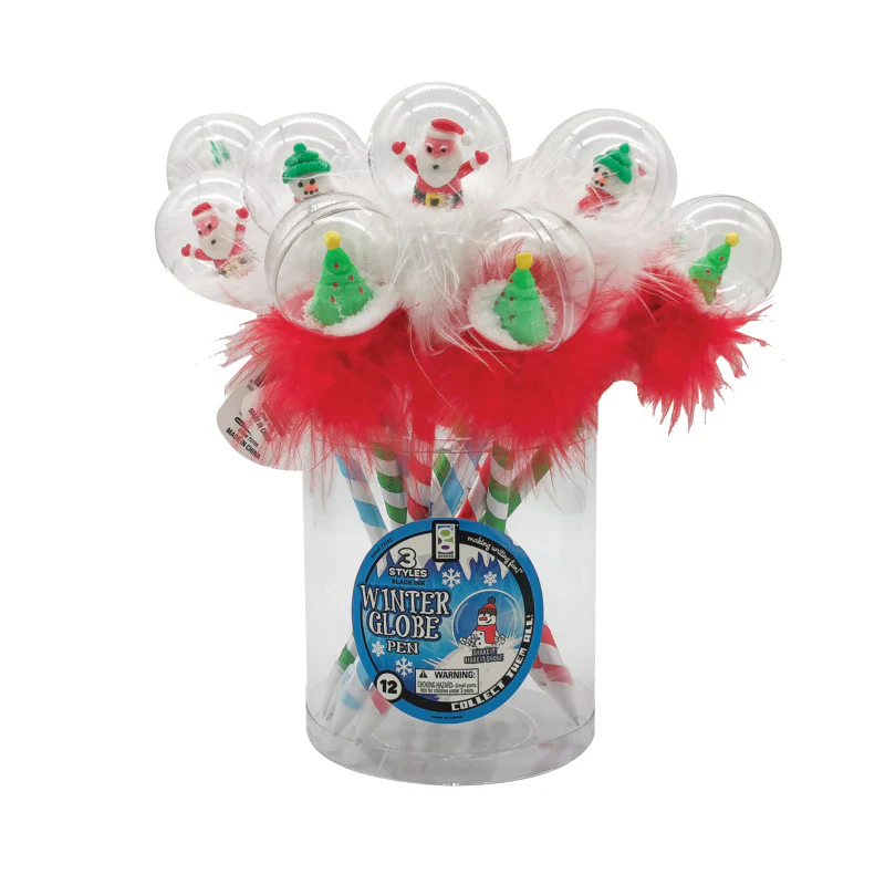 Winter Snow Globe Pen - 12 per tub - Image 2